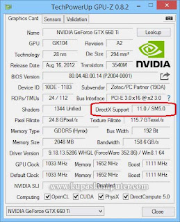 DirectX 11 dari VGA Zotac GTX 660 Ti