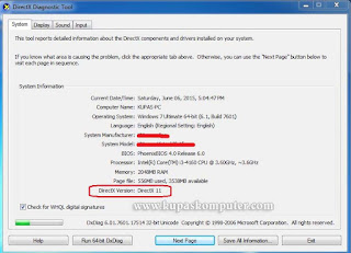 DirectX Versi 11 dari Windows 7
