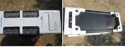 Tampilan atas dan bawah casing Armageddon Hectotron T3X