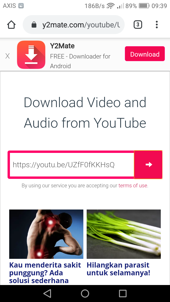 Cara mendownload lagu dan video dari youtube secara mudah